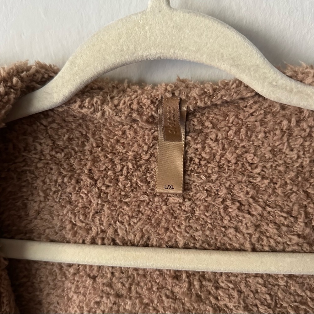 SKIMS Cozy Knit Zip Up Hoodie without Zipper Large - Picture 3 of 10
